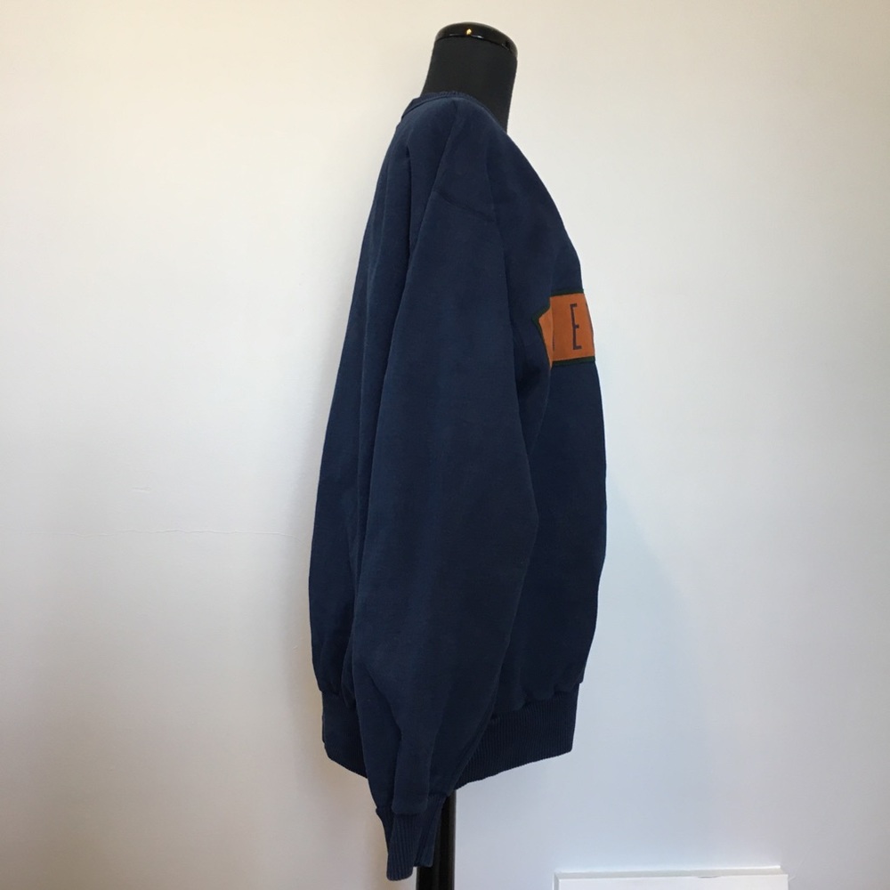 VTG 90s SDI Navy and Suede Bent Creek Golf Course Sweatshirt - Picture 2 of 11